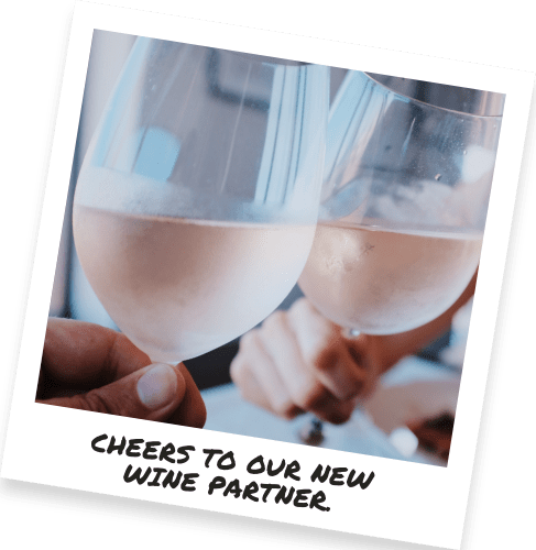 Cheers to our new wine partner